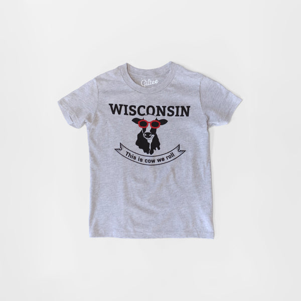 This Is Cow We Roll Wisconsin Youth Tee