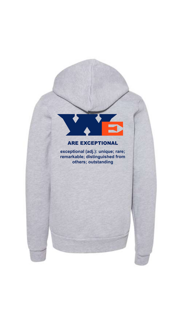 'We Are Exceptional' Youth Sponge Fleece Hoodie - Athletic Heather Available