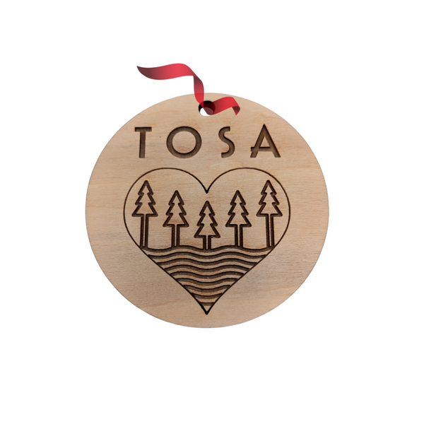 Hand Crafted Wood Ornament - Tosa Roots