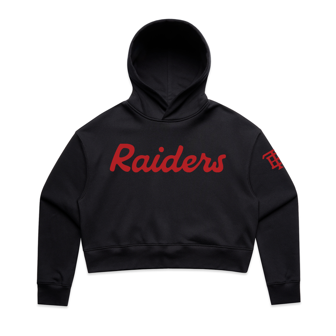 Raiders Premium Women's Crop Hood
