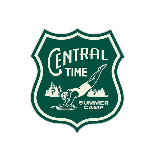 Central Time Dive In Sticker