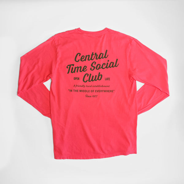 Central Time Script Heavyweight Long Sleeve Tee - Limited Holiday Edition