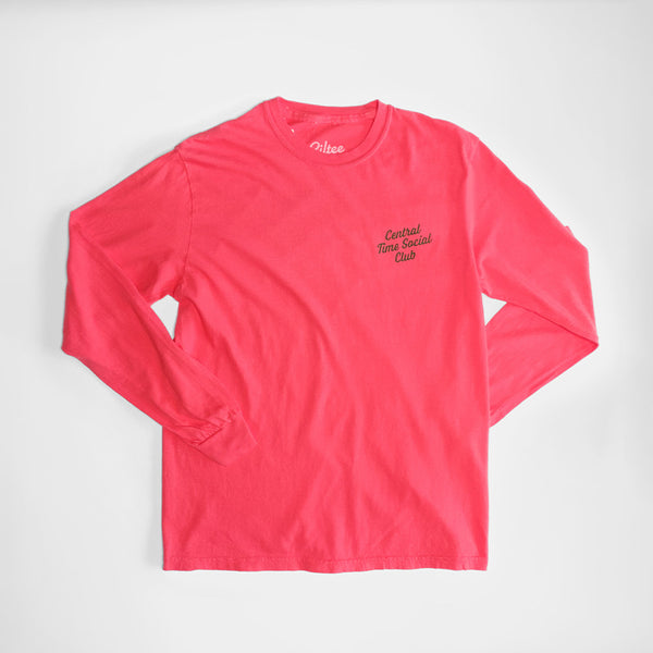 Central Time Script Heavyweight Long Sleeve Tee - Limited Holiday Edition