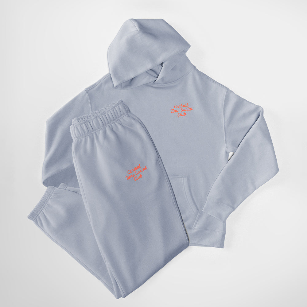 Central Time Social Club Lounge Sweatpants - Powder | Giltee