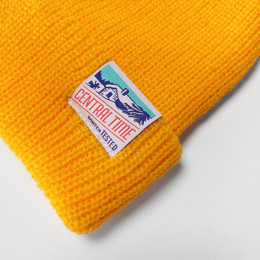 Central Time Snow Beanie - Gold | Giltee Apparel Company