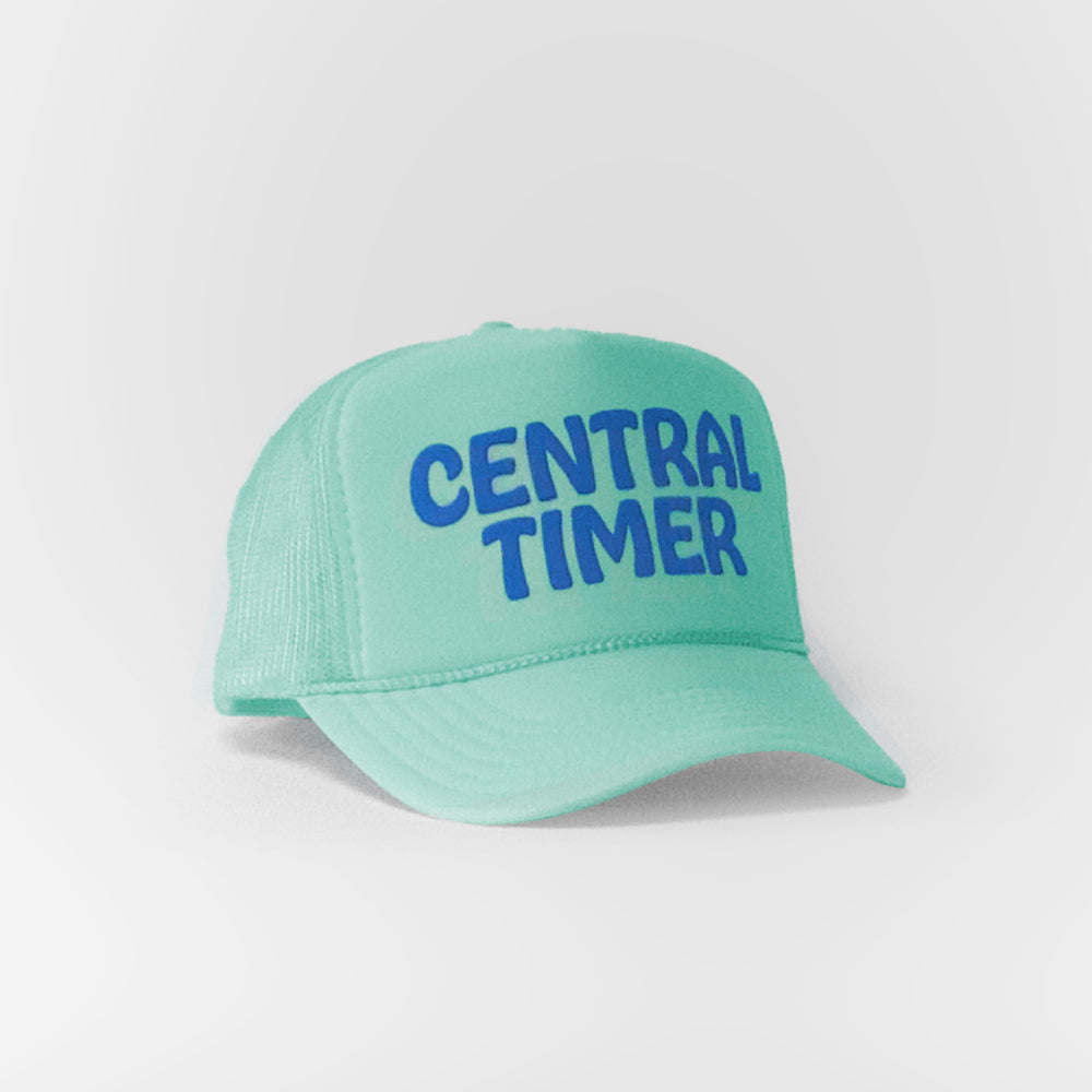 Central Timer Puff Print Foam Trucker - multiple colors available