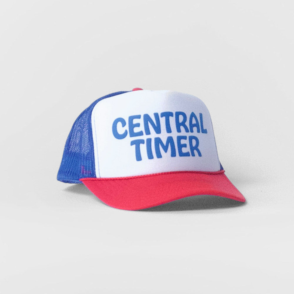 Central Timer Puff Print Foam Trucker - multiple colors available