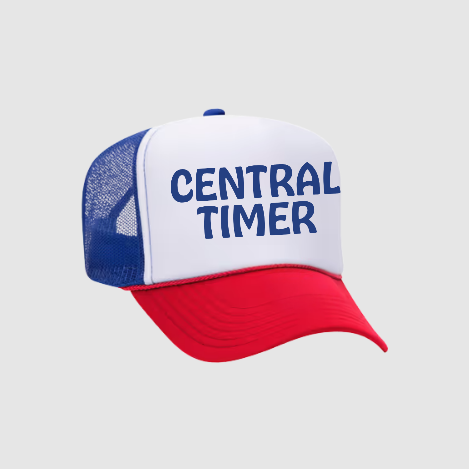 Central Timer Puff Print Foam Trucker - multiple colors available