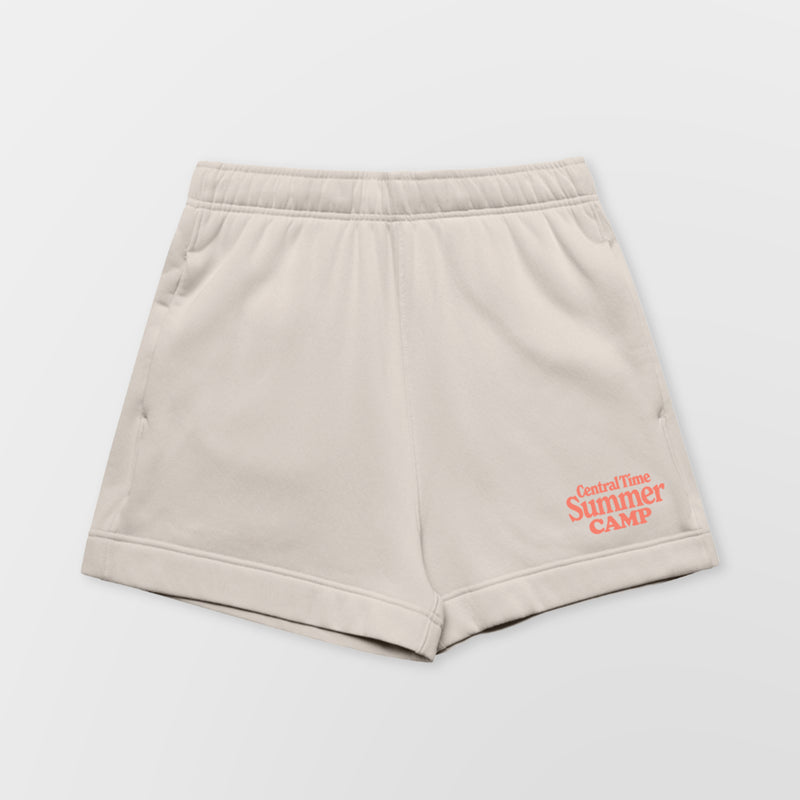 Central Ttime Summer Camp Ivory Shorts - Ecomm Front