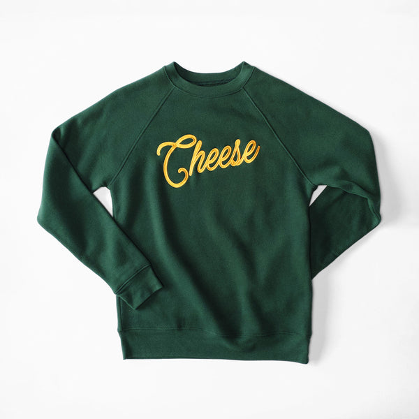 Say Cheese Toddler Crewneck - Emerald