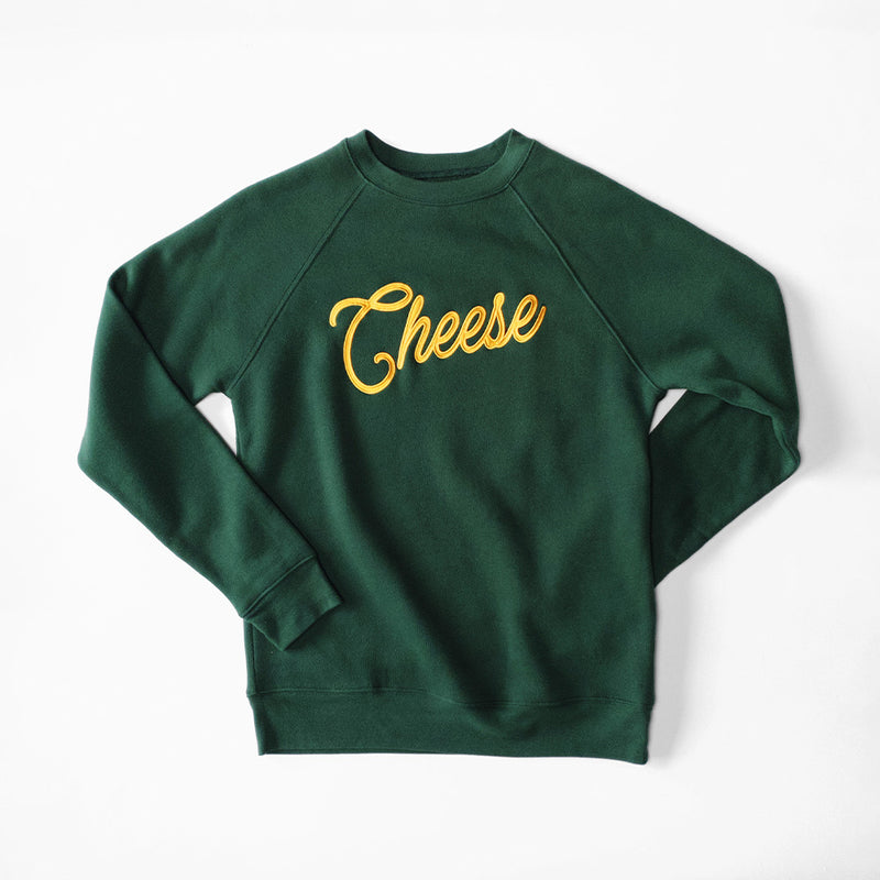 Say Cheese Youth Crewneck - Emerald