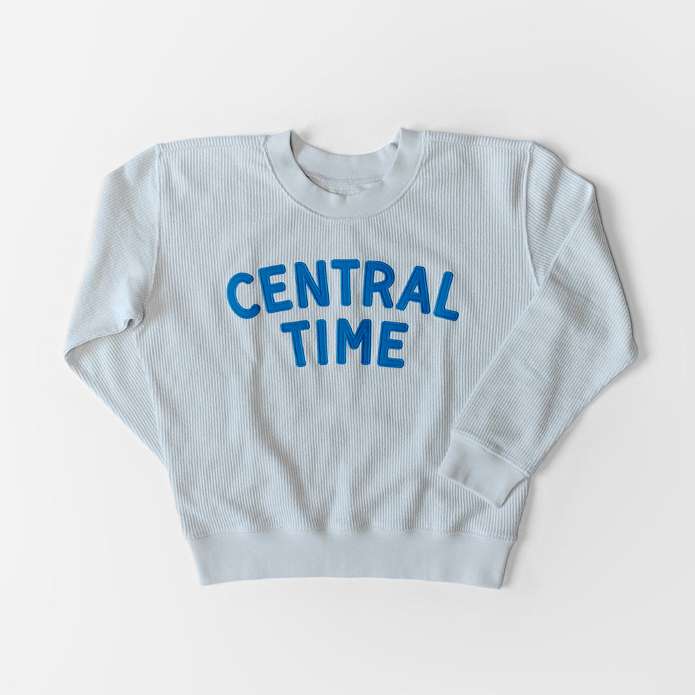 Central Time Cord Rib Crew