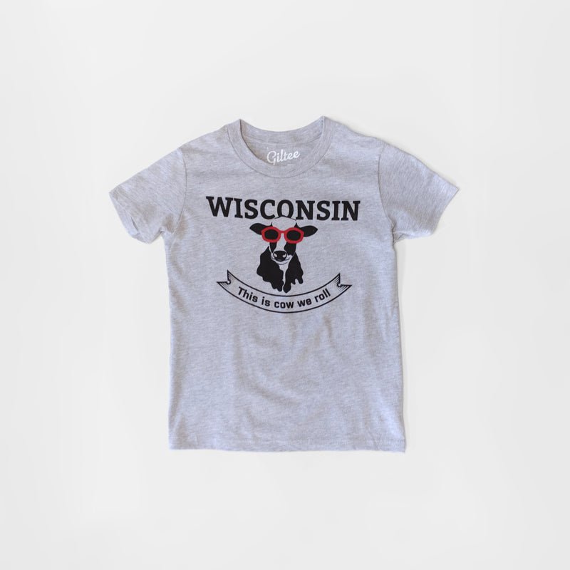 This Is Cow We Roll Wisconsin Youth Tee