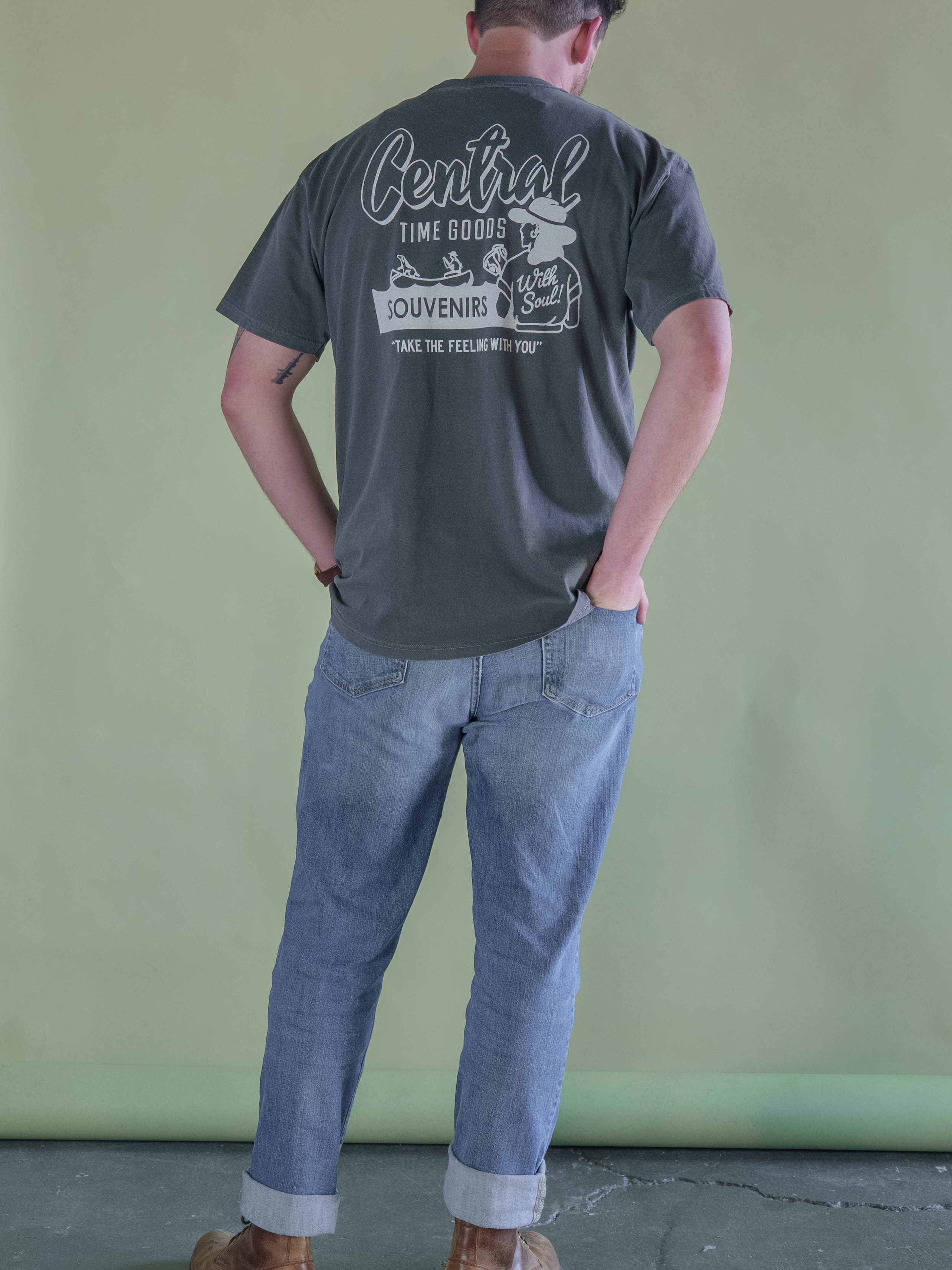 With Soul Unisex Tee - Washed Black