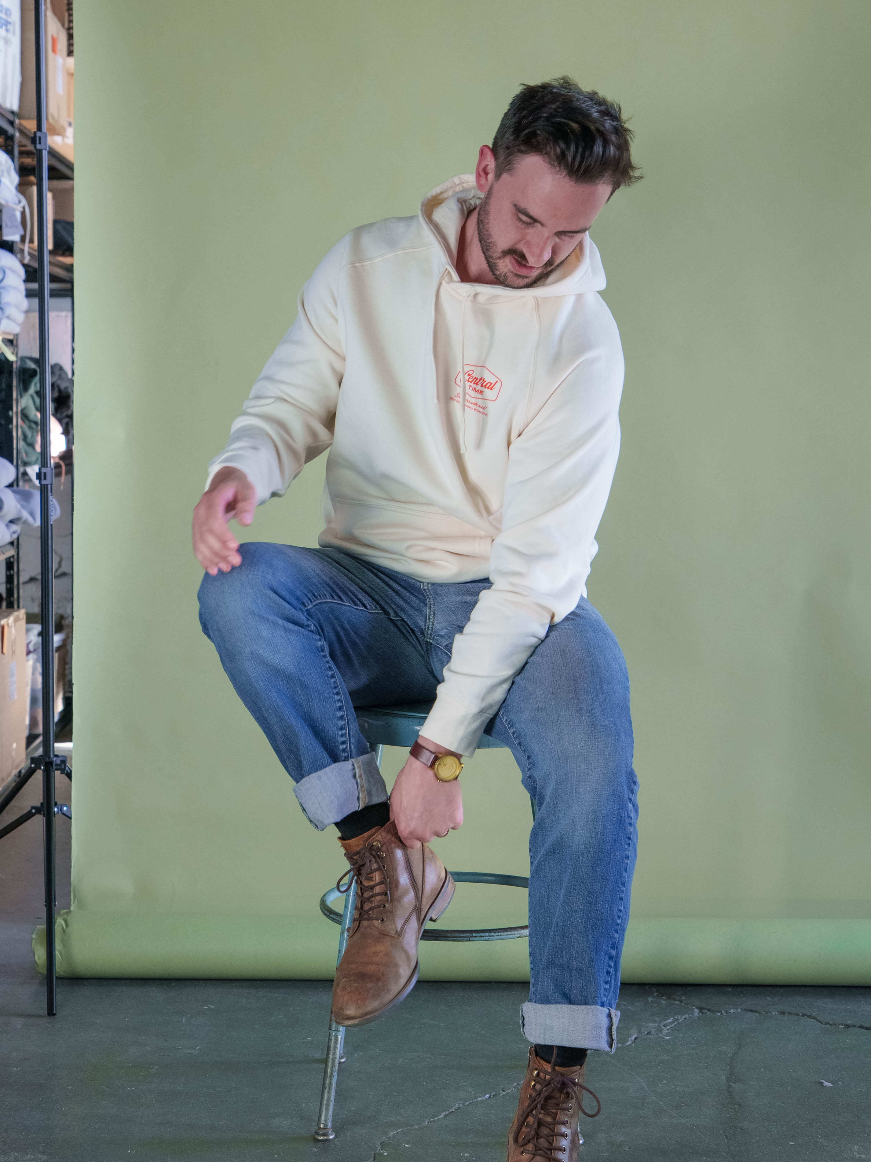 The Slalom Hoodie - Egret