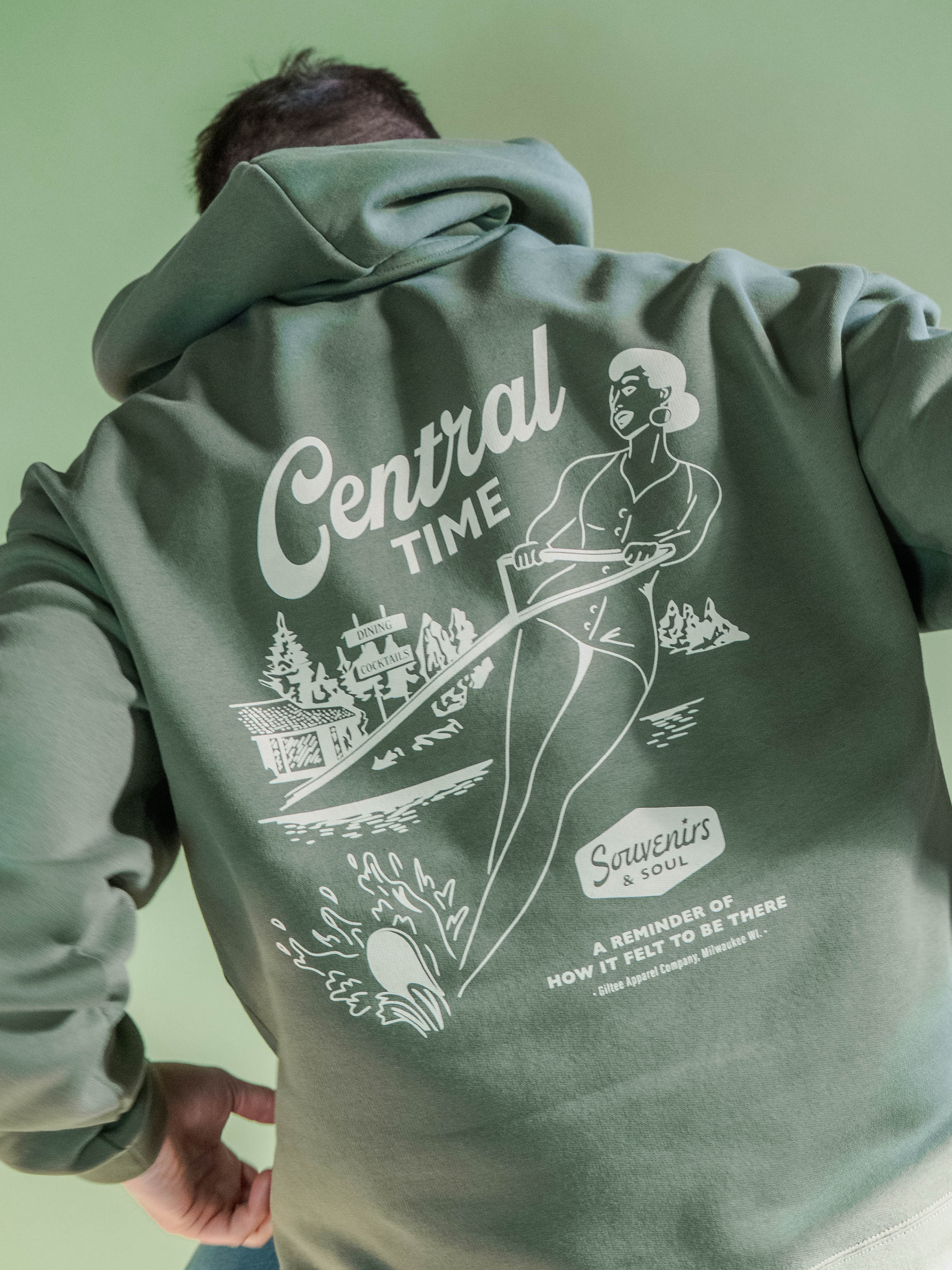 The Slalom Hoodie - Sea Pine