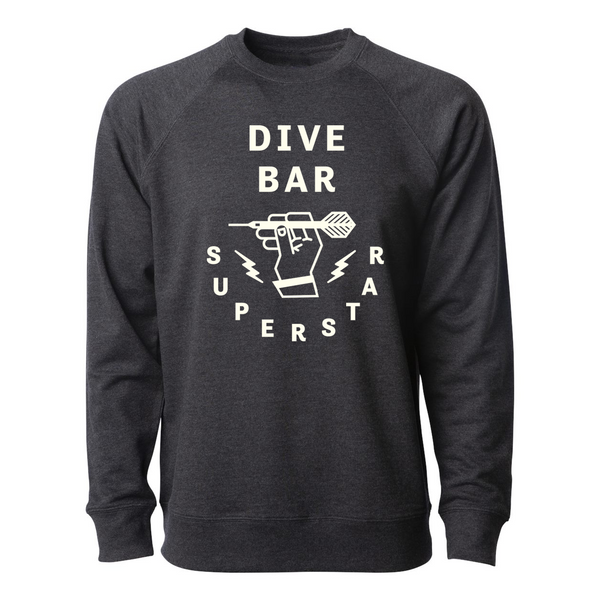 Dive Bar Super Star Crewneck - Charcoal