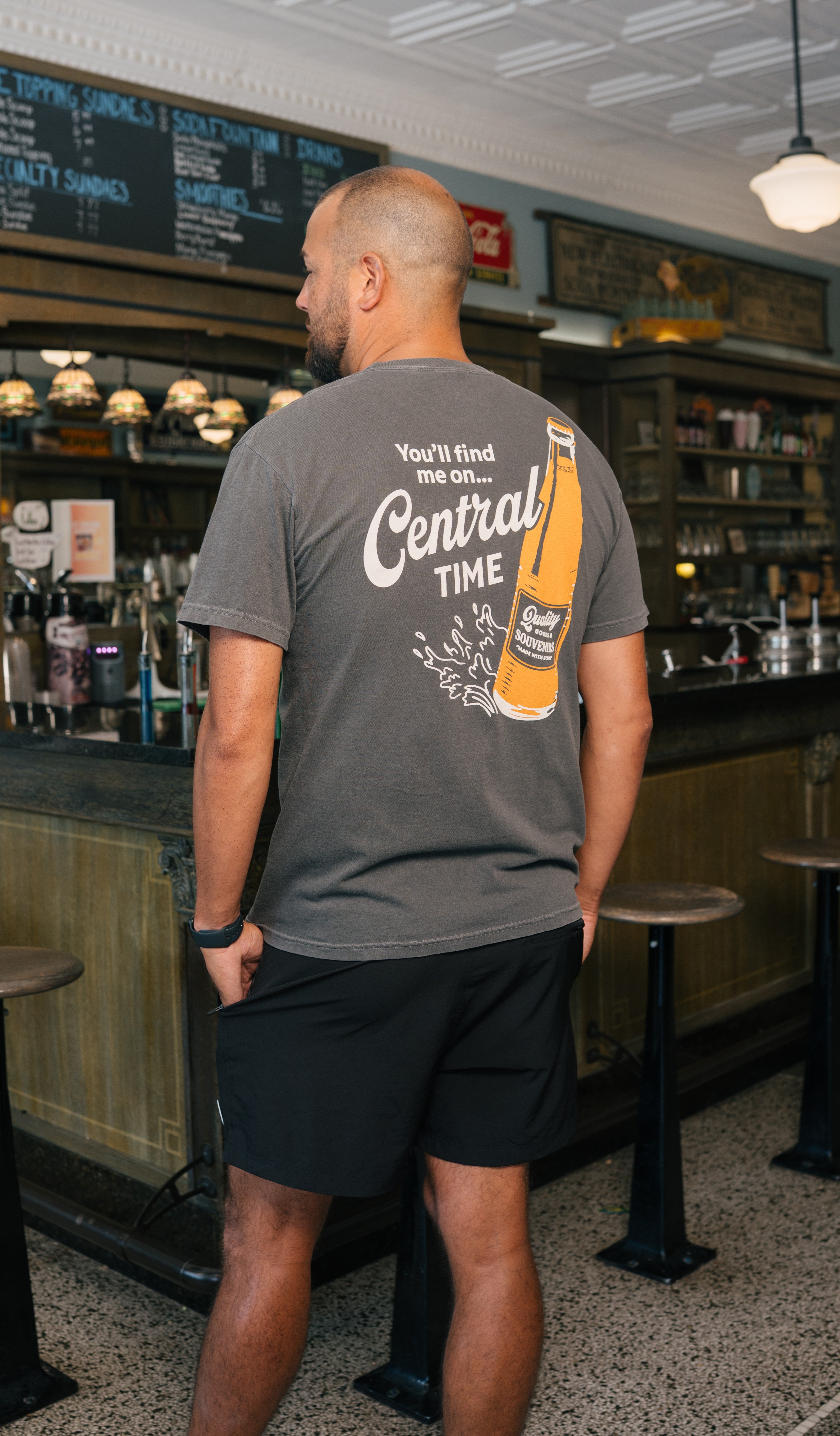 The Orange Soda Unisex Tee - Vintage Black