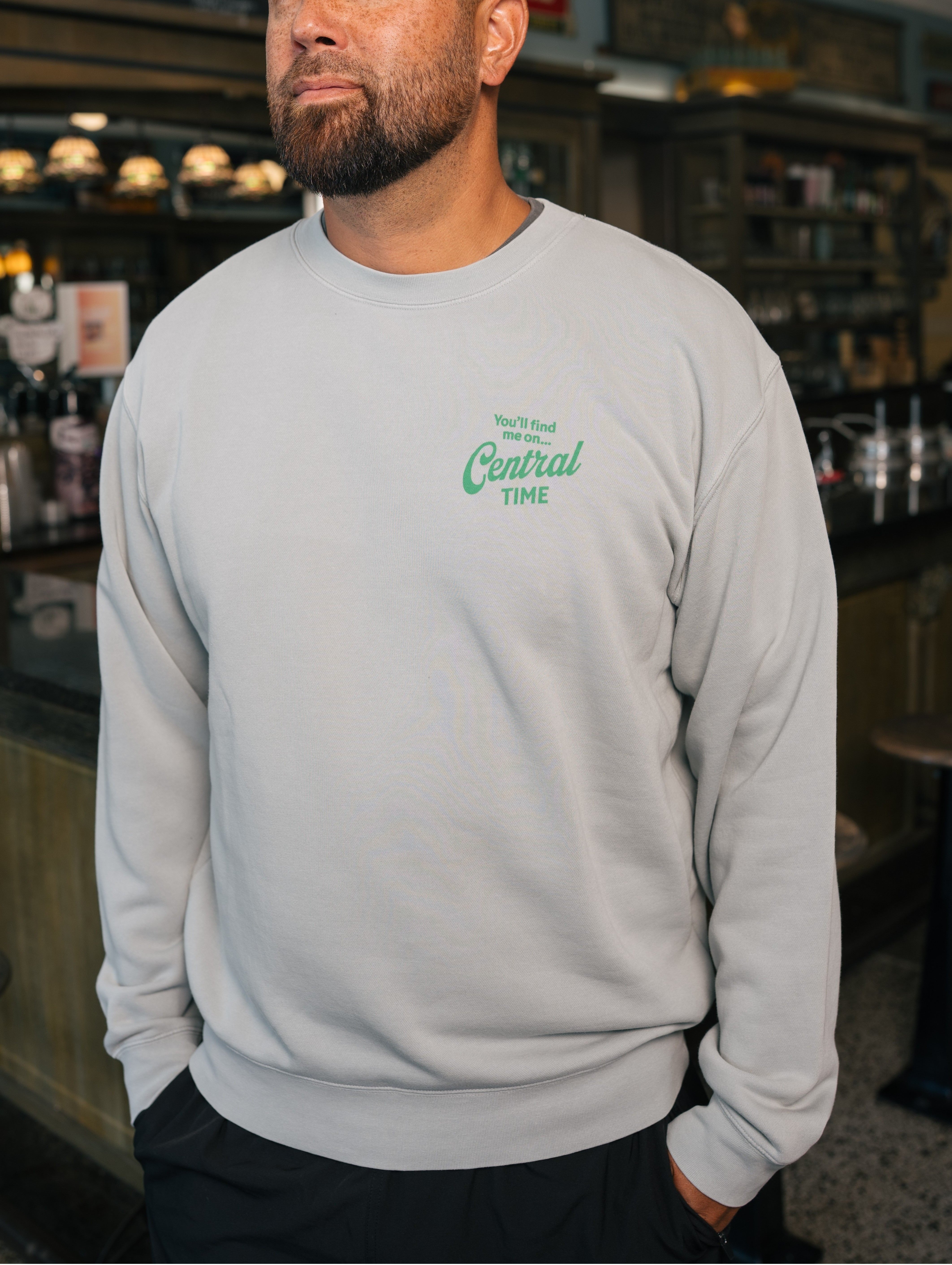 The Orange Soda Unisex Crewneck - Sunwashed Sage