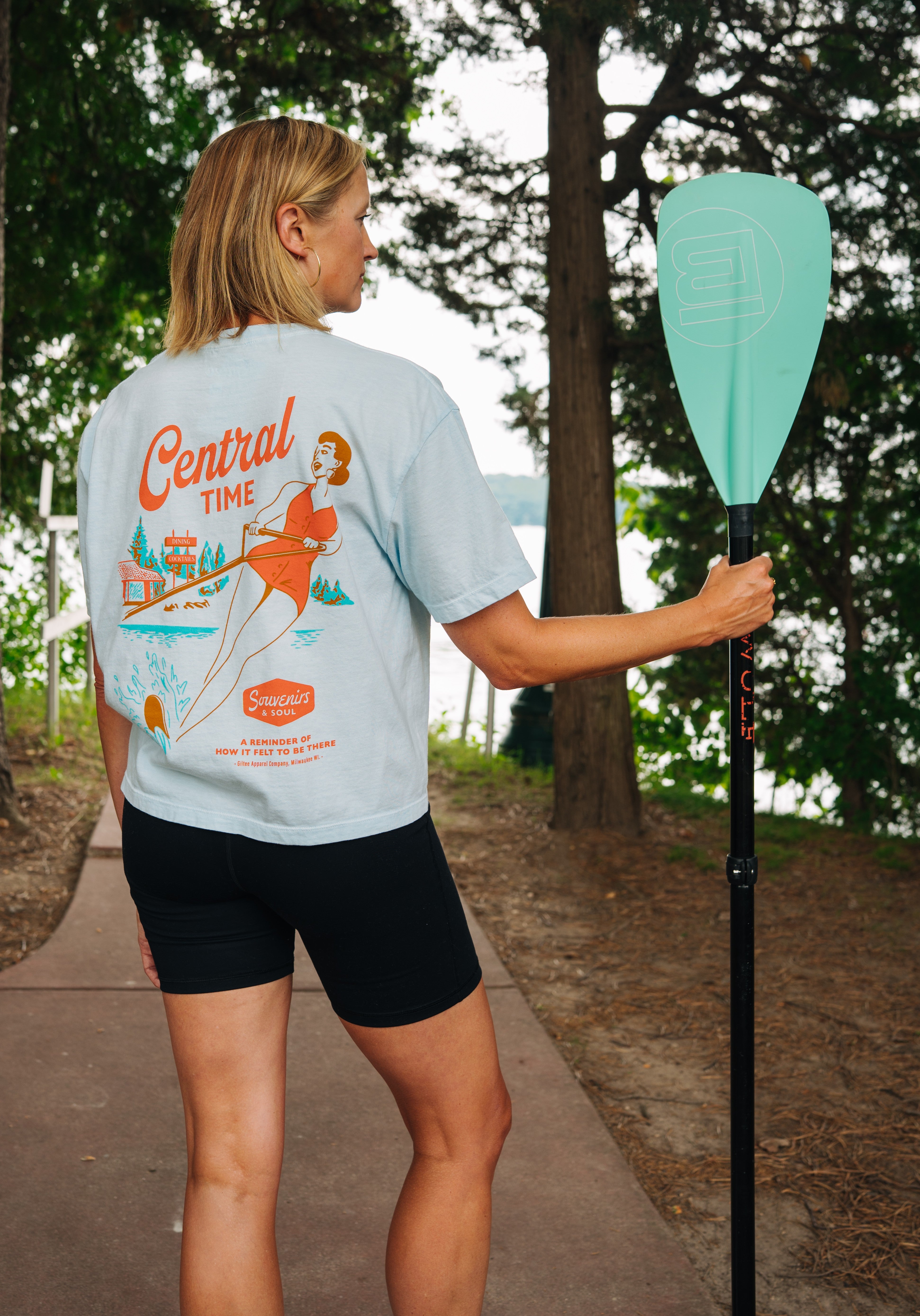 The Slalom Women's Tee - Washed Blue || Limited Edition ||  Online Exclusive