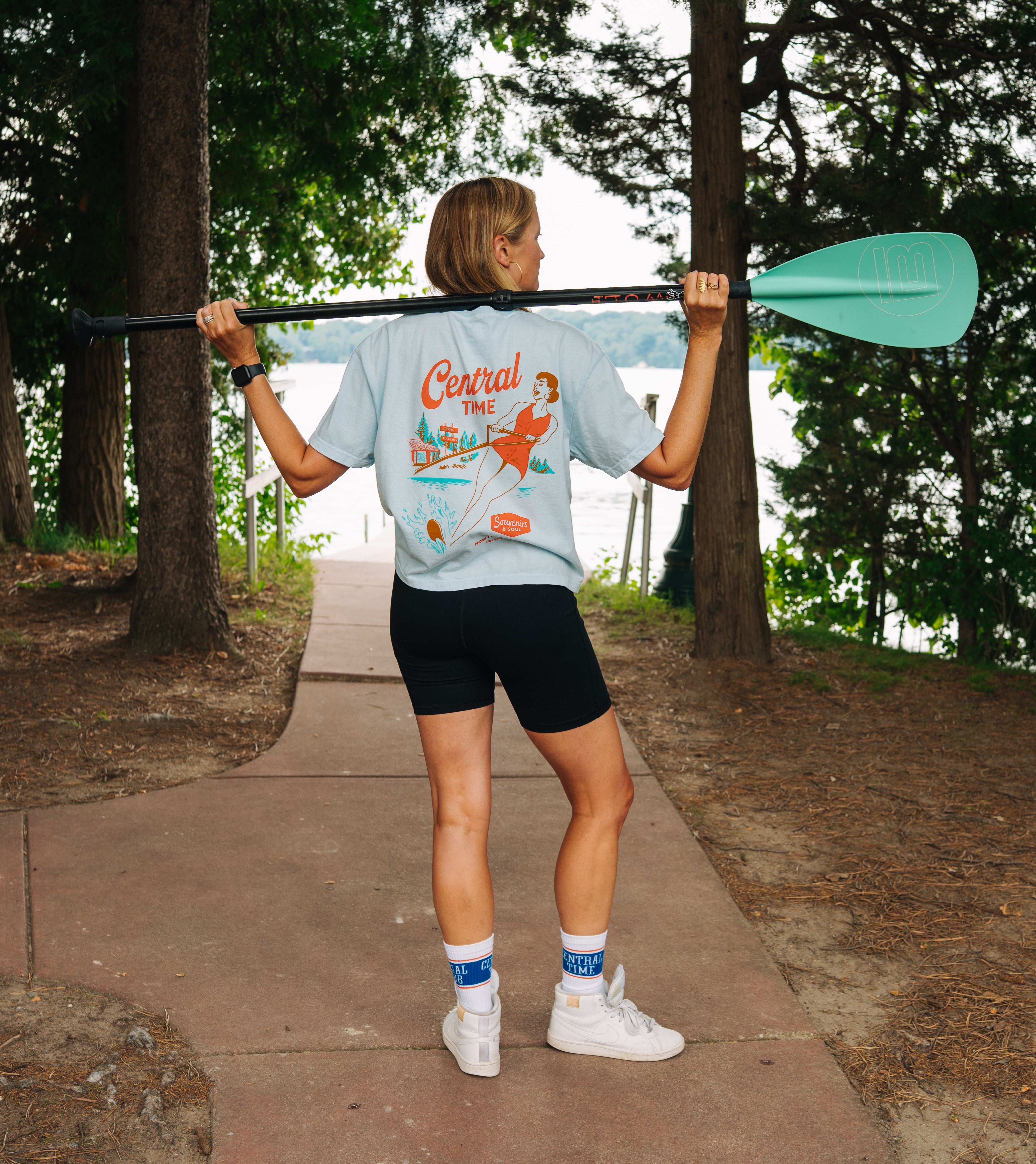 The Slalom Women's Tee - Washed Blue || Limited Edition ||  Online Exclusive