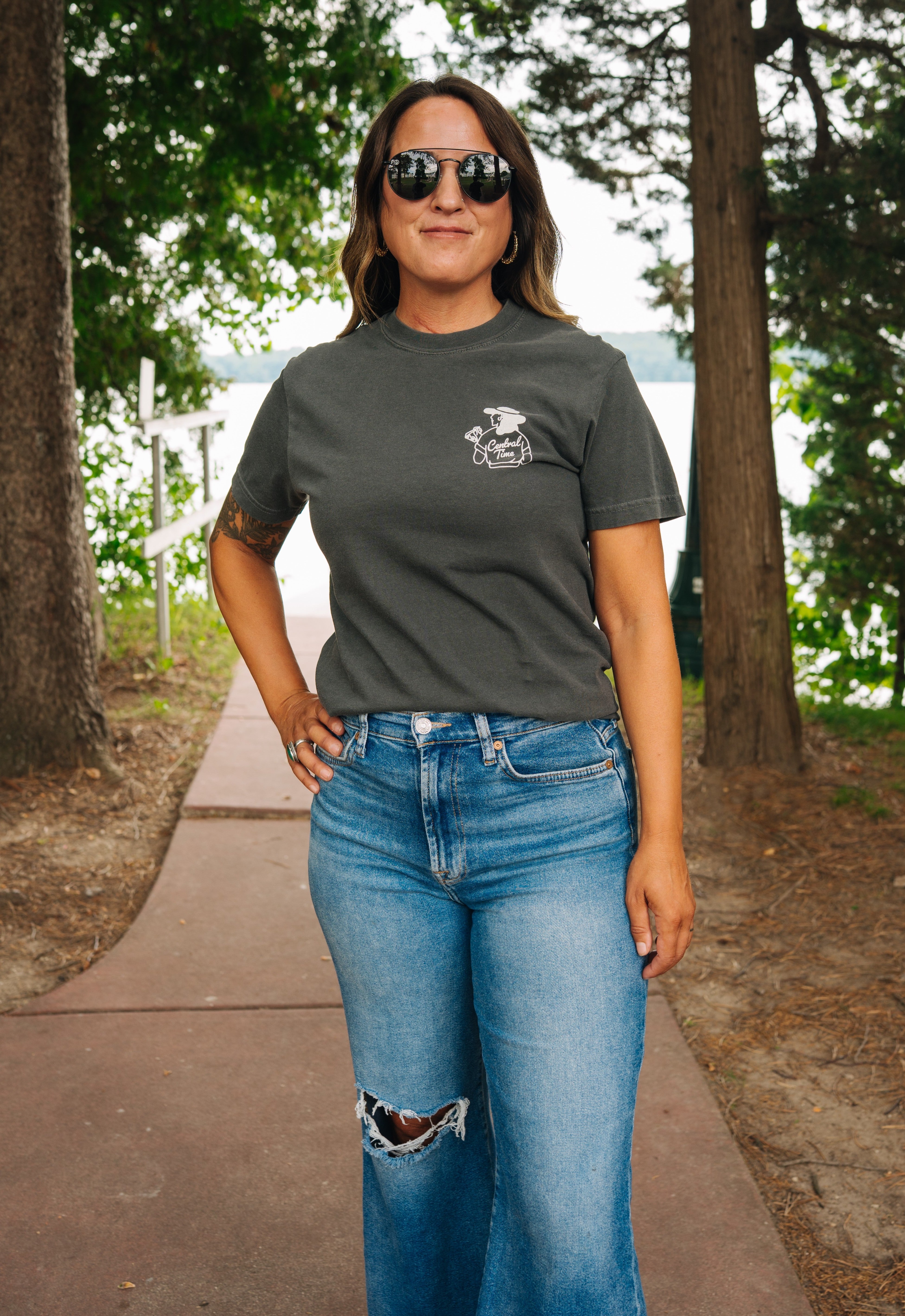 With Soul Unisex Tee - Washed Black