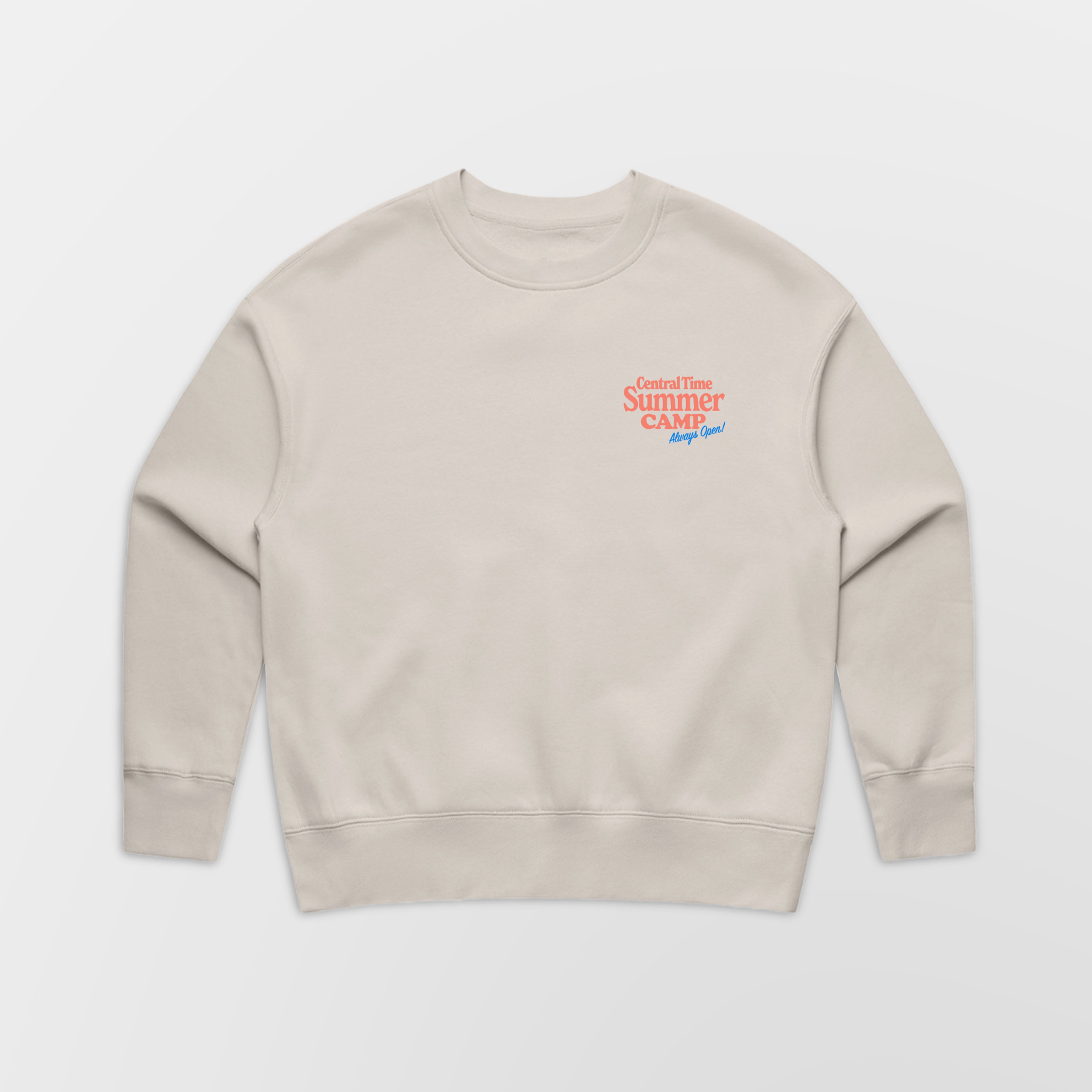 Giltee Central Time Summer Camp Ivory Crewneck  Ecomm 