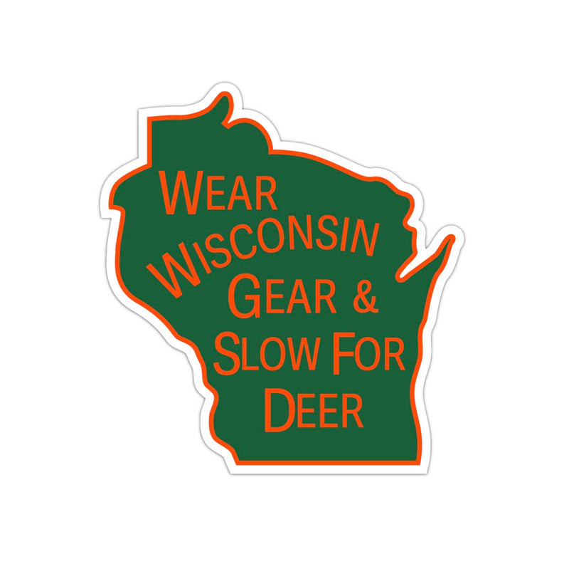 Slow for Deer State Sticker