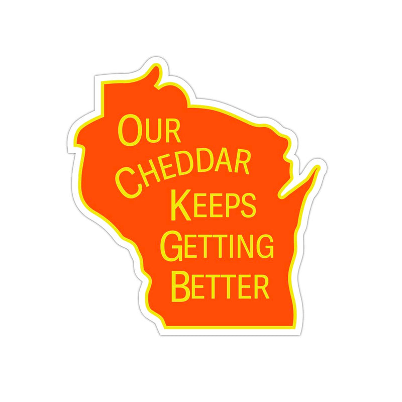 Cheddar Better State Sticker