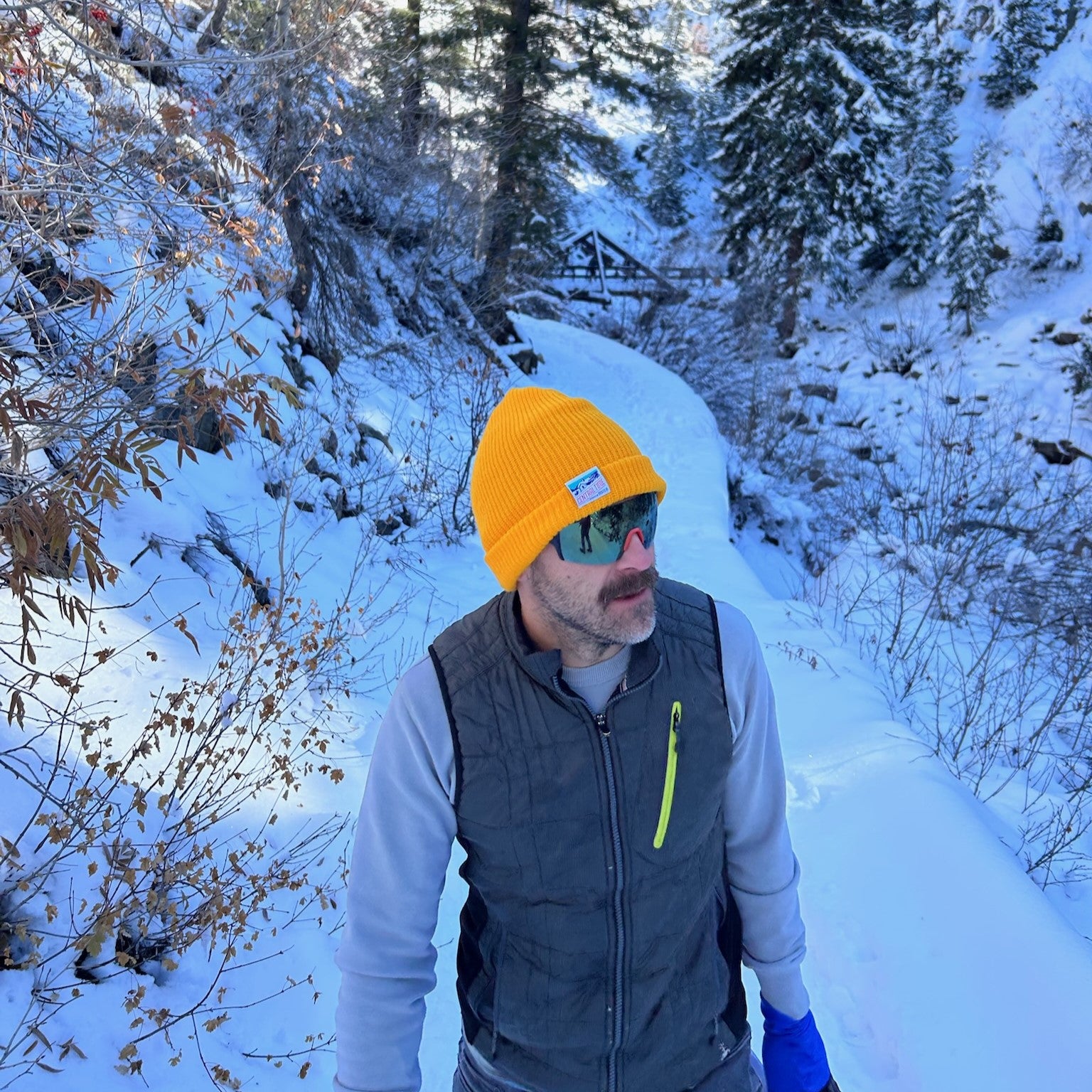 Central Time Snow Beanie - Gold