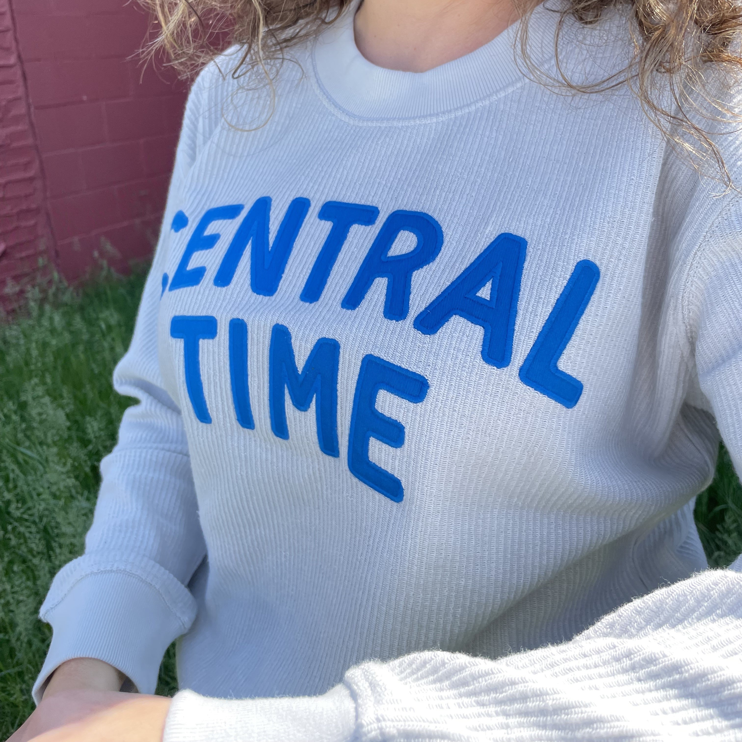 Central Time Cord Rib Crew
