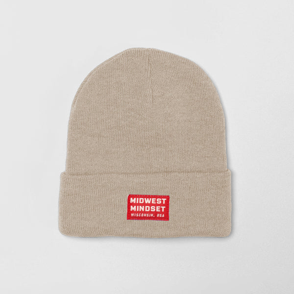 Midwest Mindset Knit Beanie - Camel