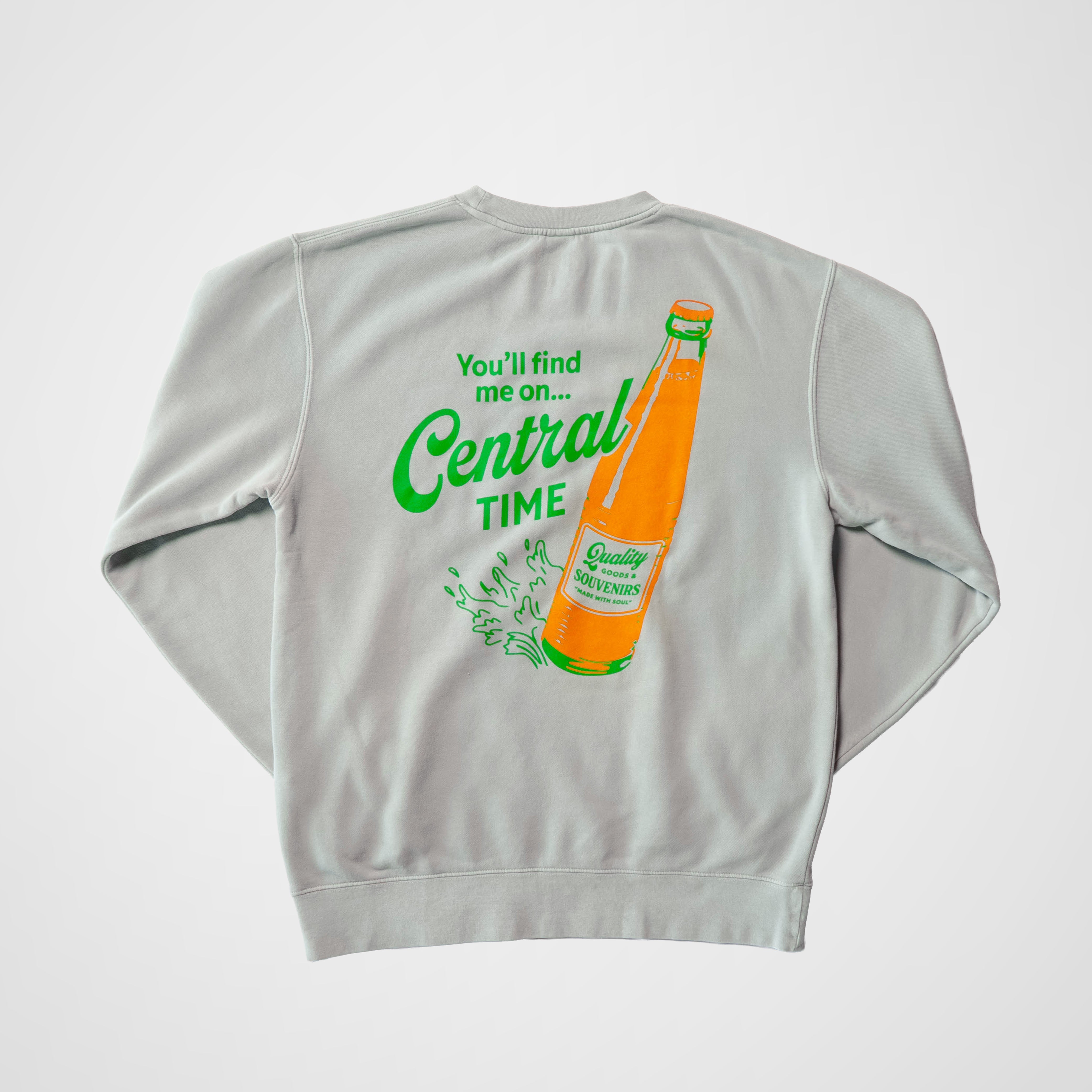 The Orange Soda Unisex Crewneck - Sunwashed Sage