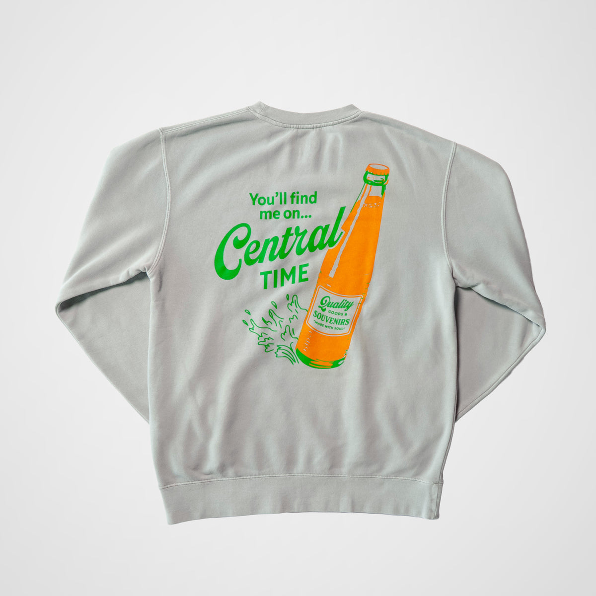 The Orange Soda Unisex Crewneck - Sunwashed Sage