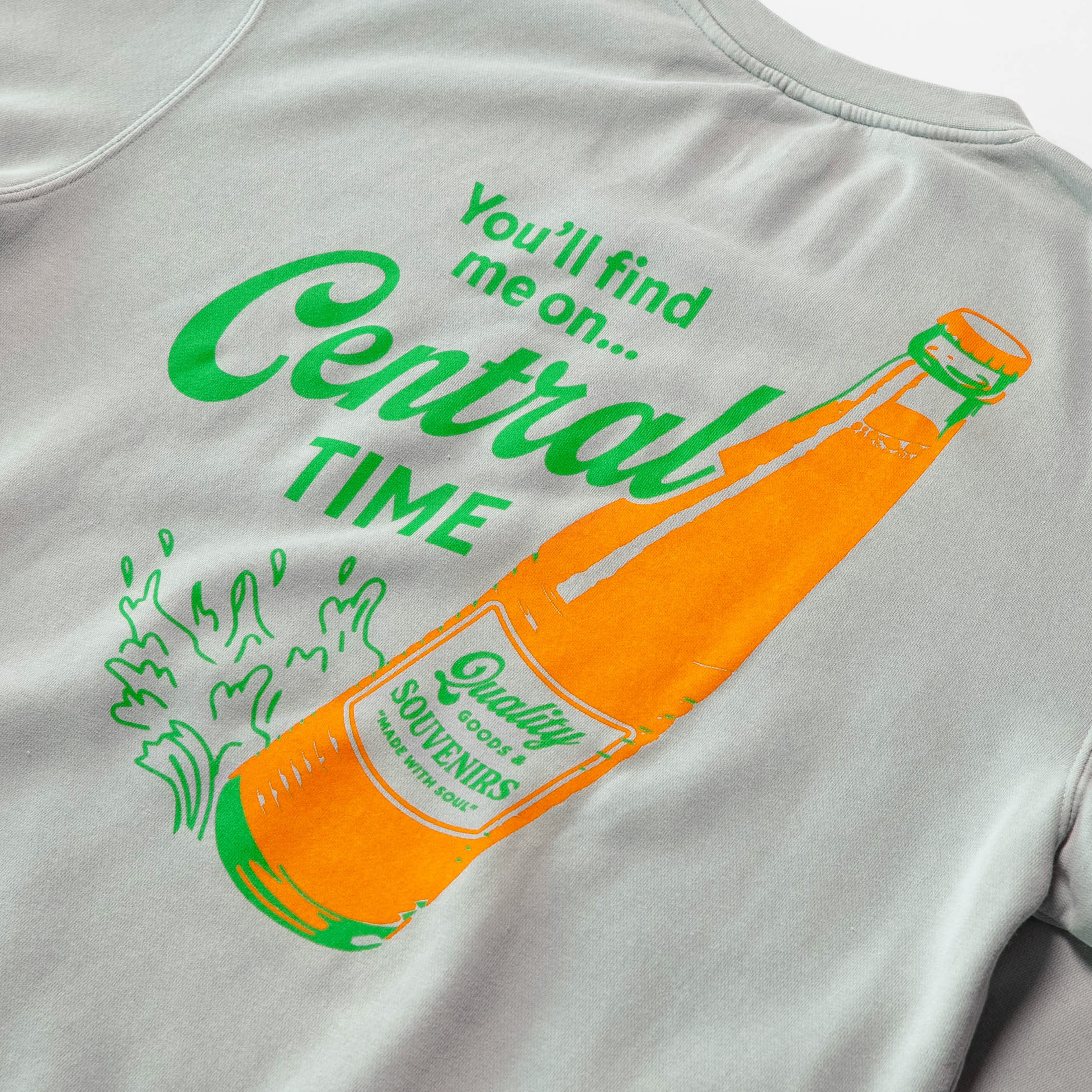 The Orange Soda Unisex Crewneck - Sunwashed Sage