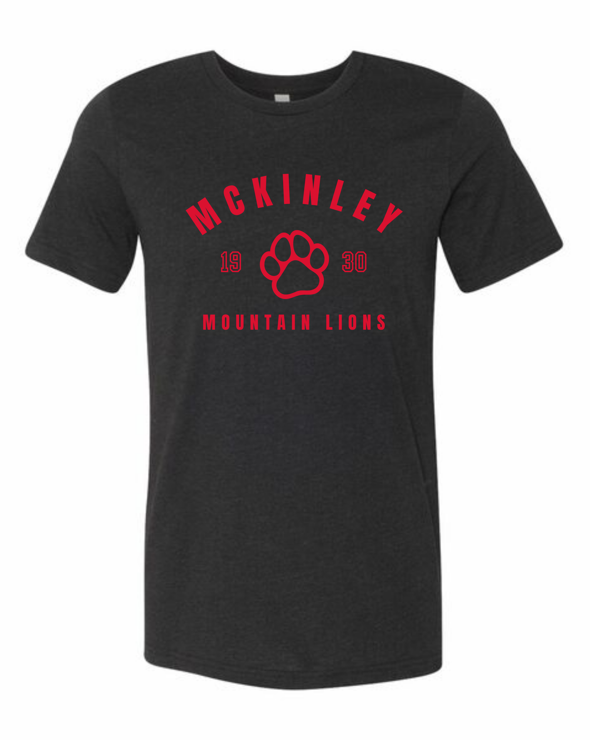 McKinley Paw Adult Tee - avail in red and black