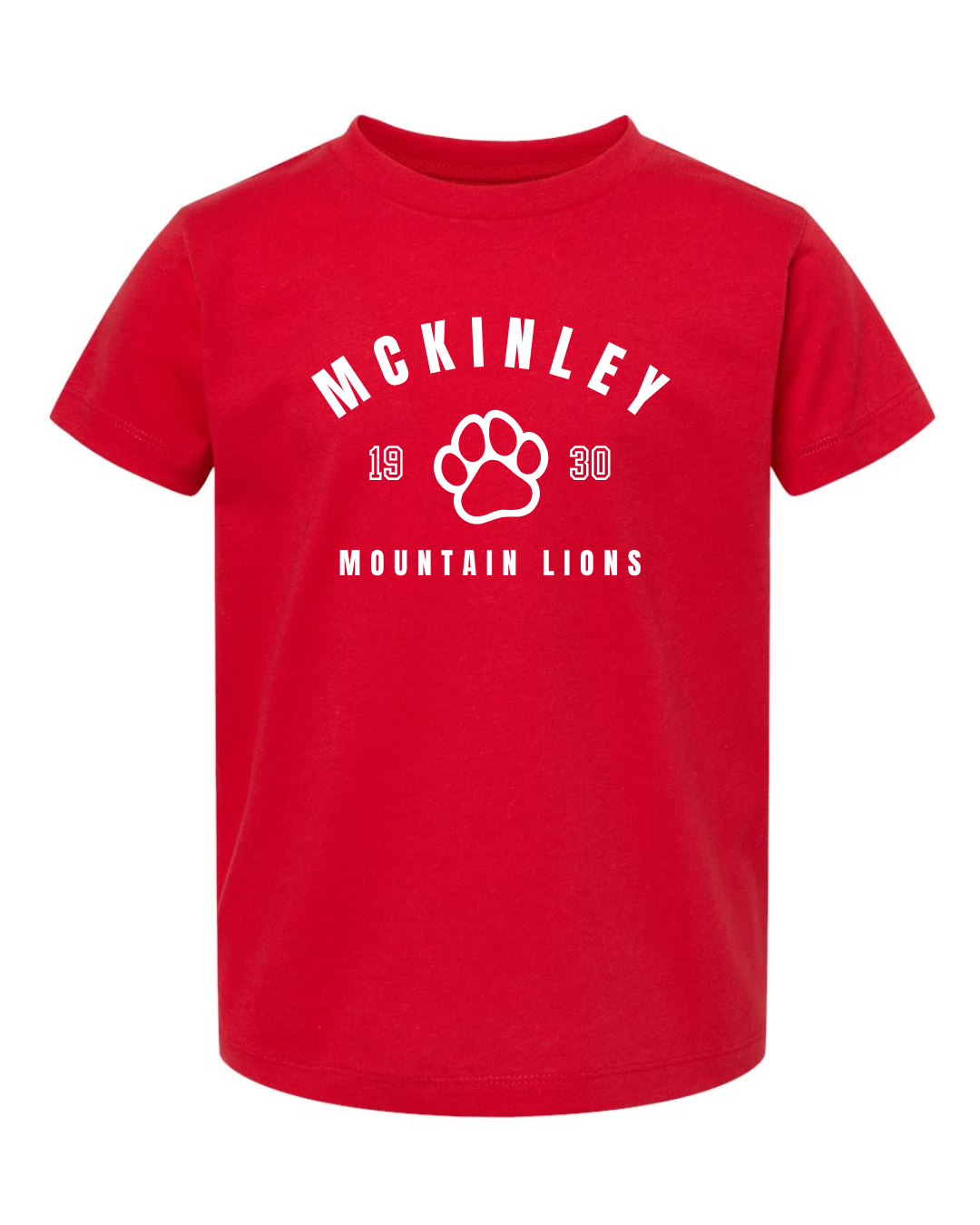 McKinley Paw Youth Tee - avail in red and black