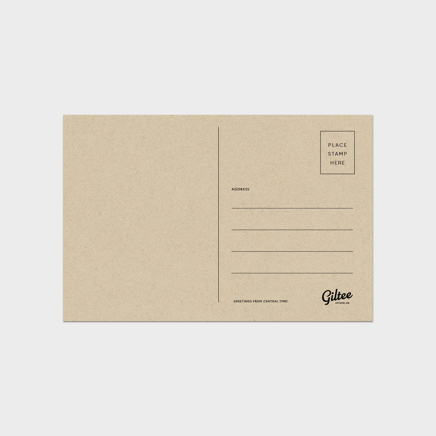Central Time Post Cards - Assorted 6pk