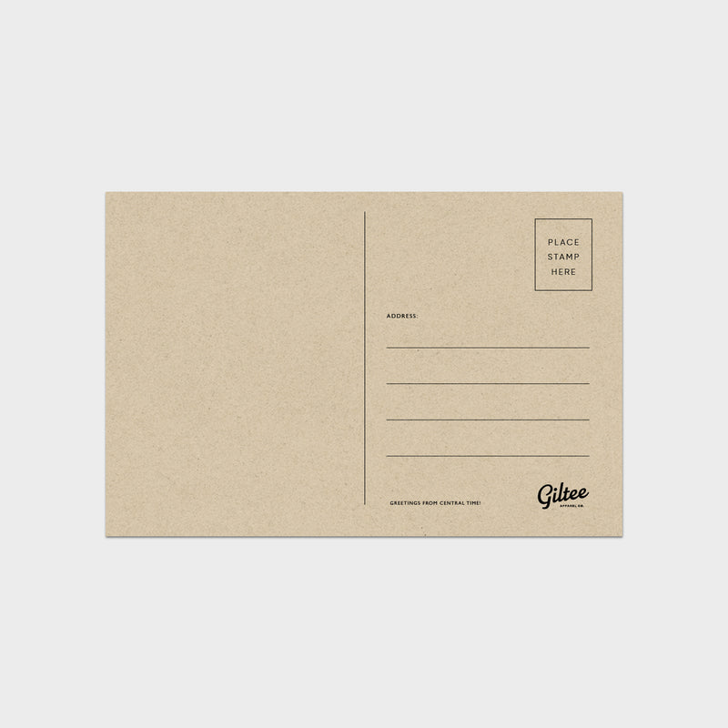 Central Time Post Cards - Assorted 6pk