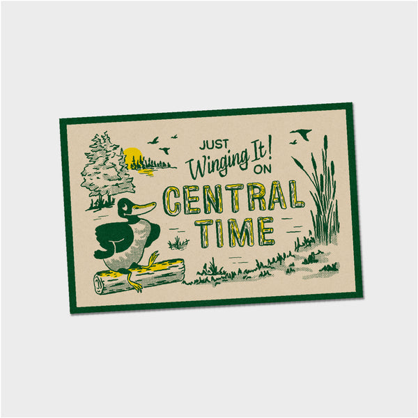 Central Time Post Cards - Assorted 6pk