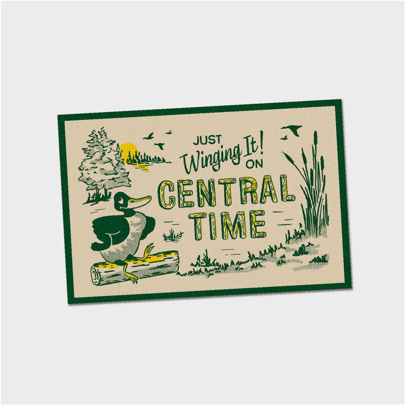 Central Time Post Cards - Assorted 6pk