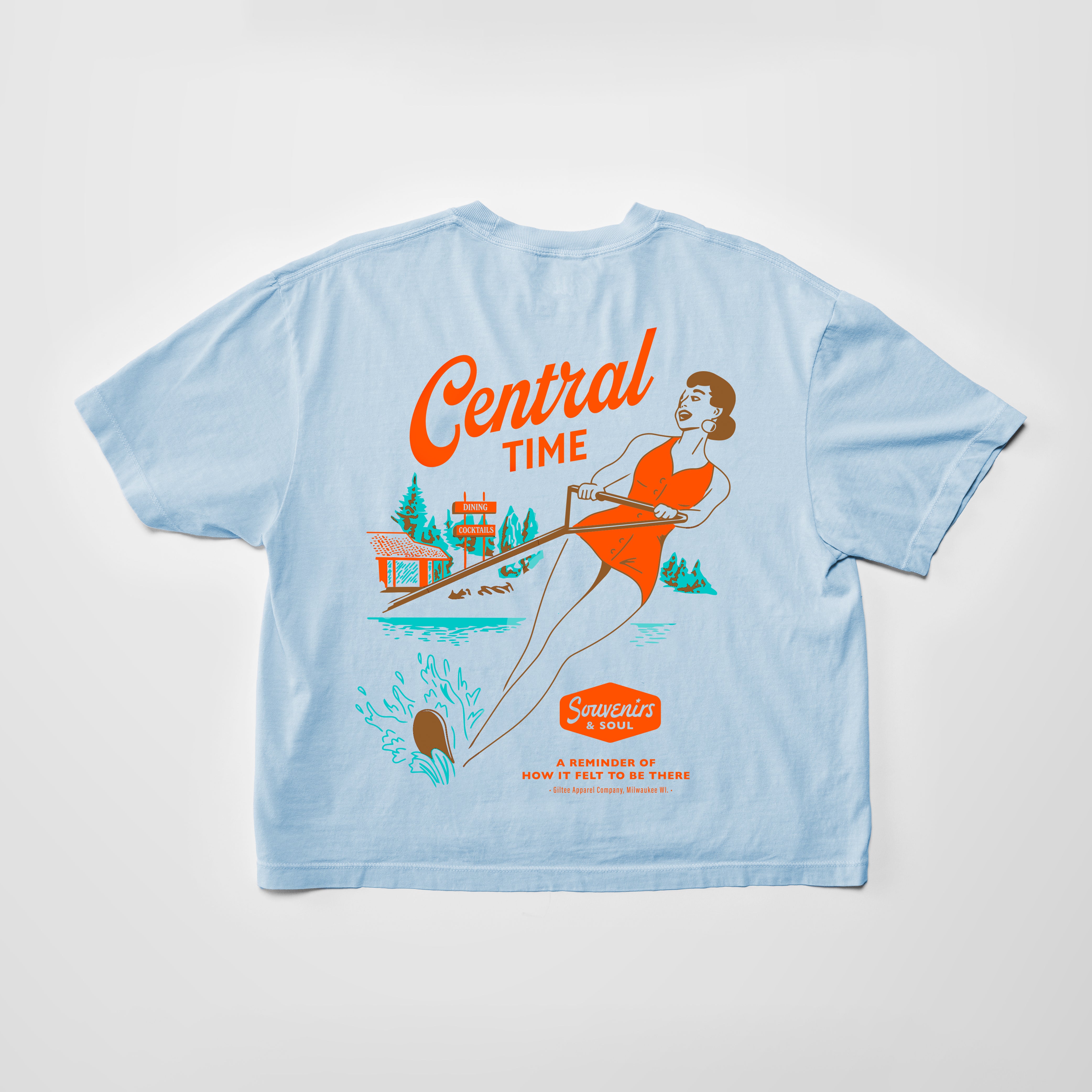 The Slalom Women's Tee - Washed Blue || Limited Edition ||  Online Exclusive