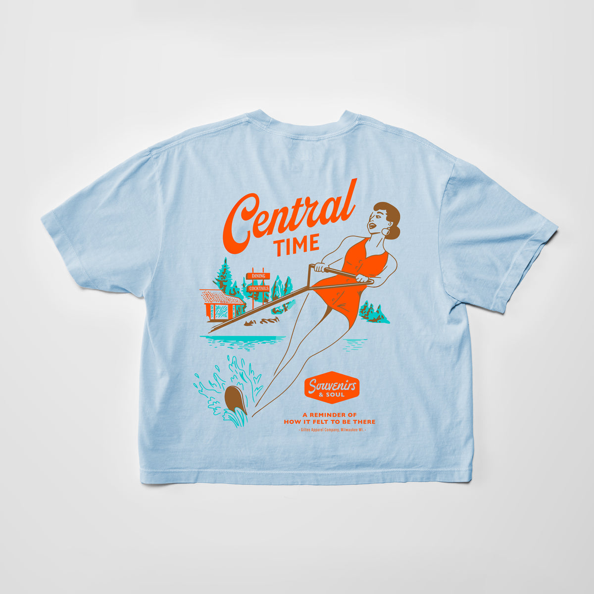 The Slalom Women's Tee - Washed Blue || Limited Edition ||  Online Exclusive