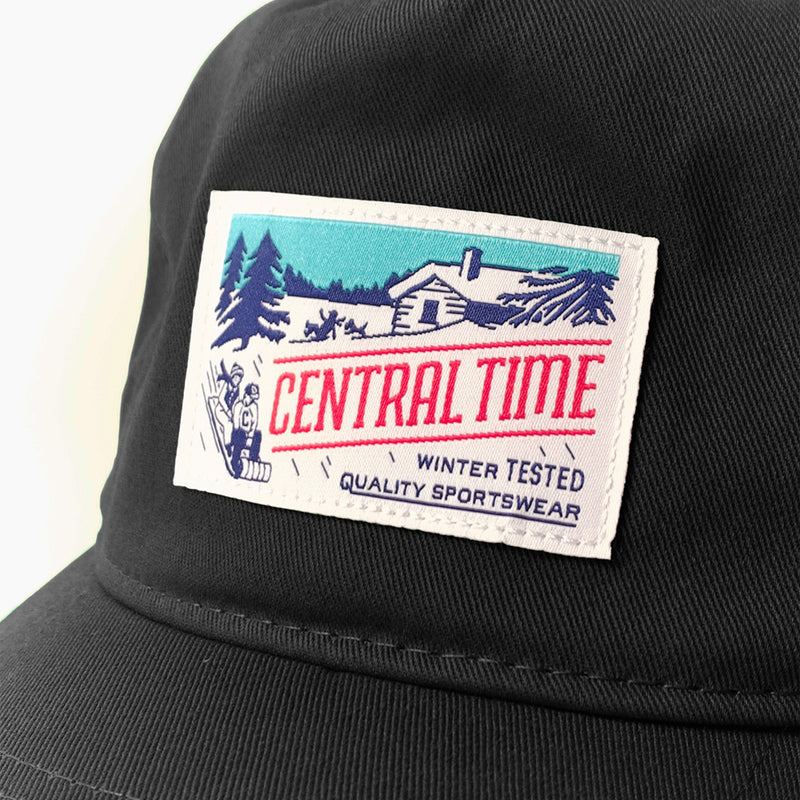 The Toboggan Souvenir Cap - Black Cotton Twill