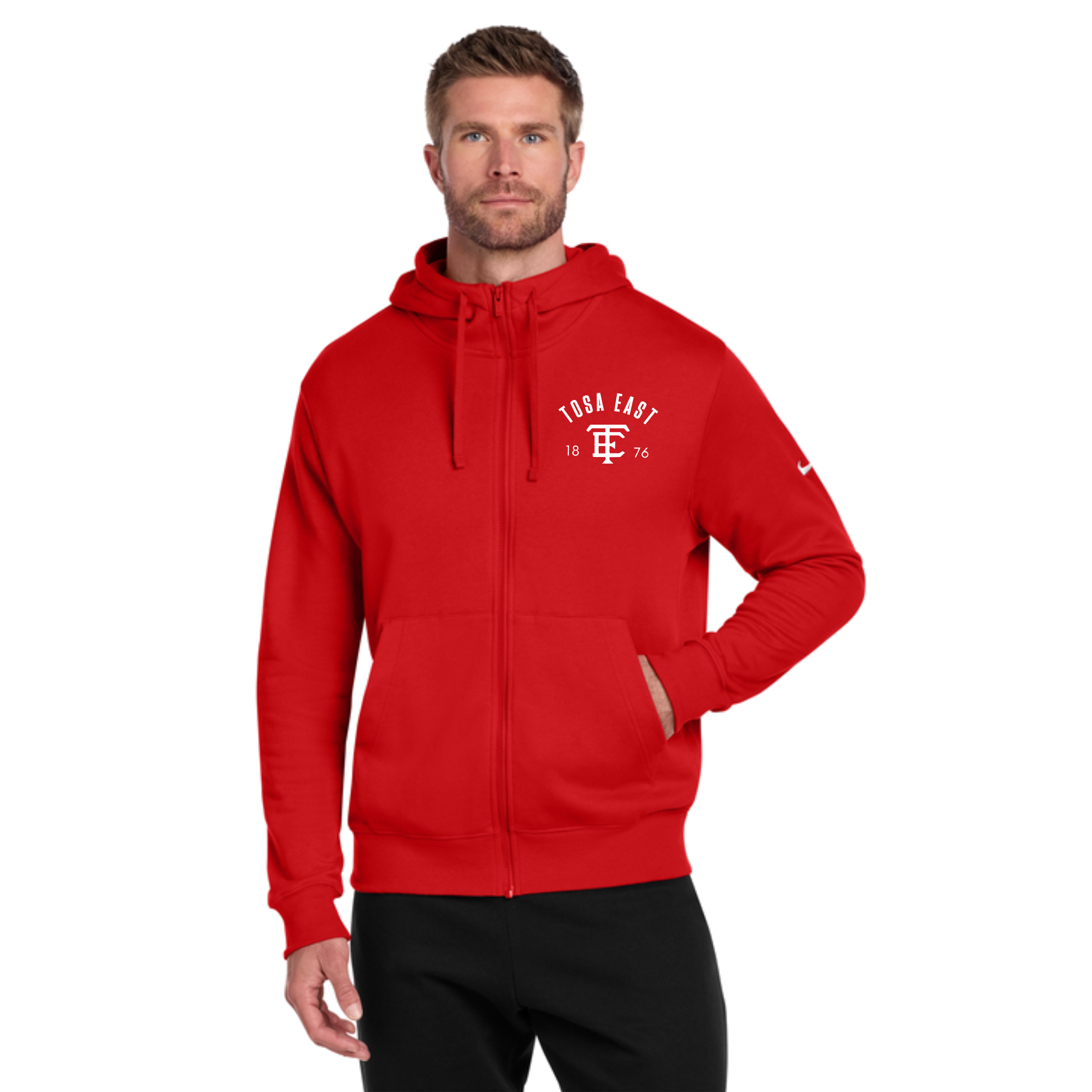 Tosa East 1876 Nike Club Fleece Full-Zip Hoodie