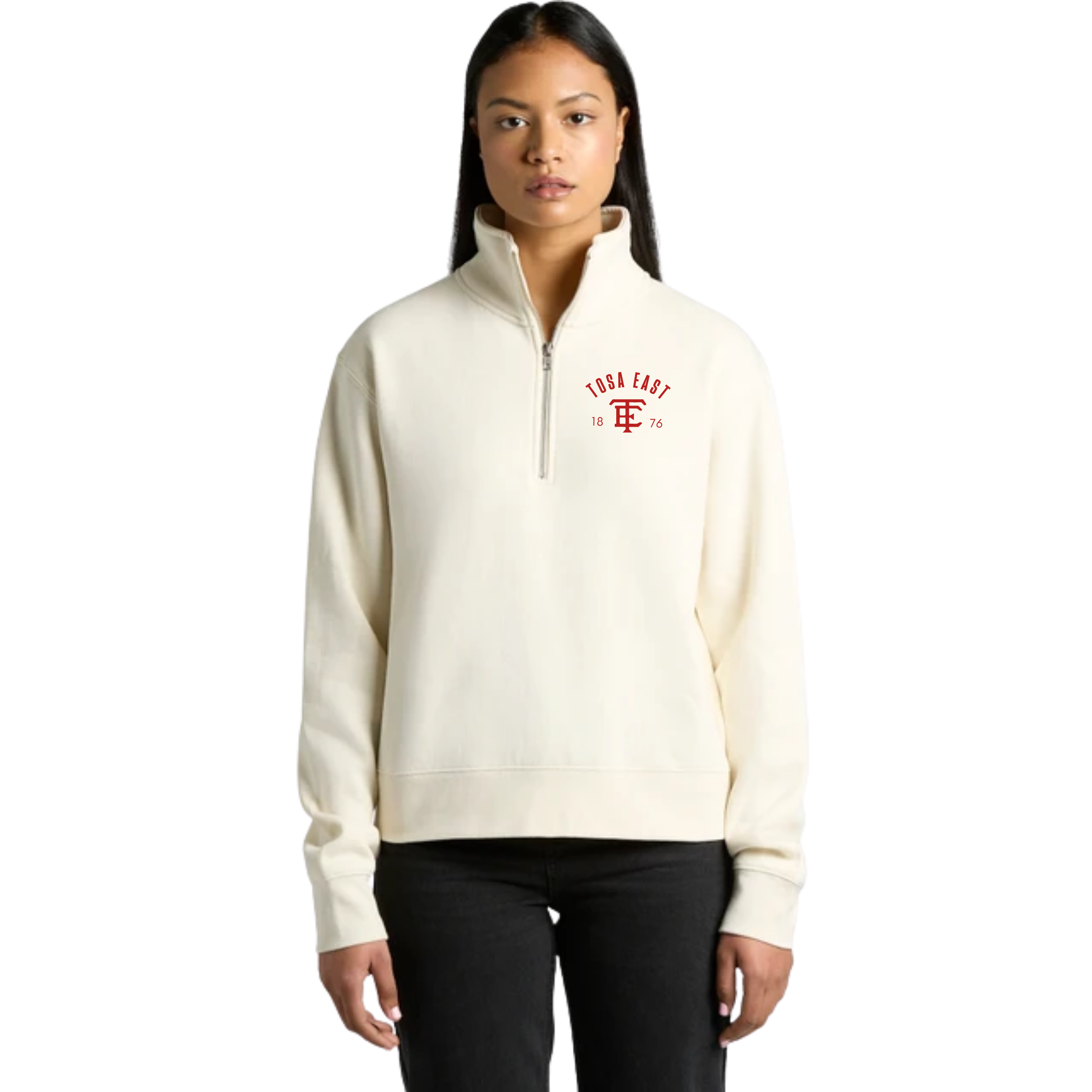 Tosa East 1876 Premium Women's Half Zip Crewneck