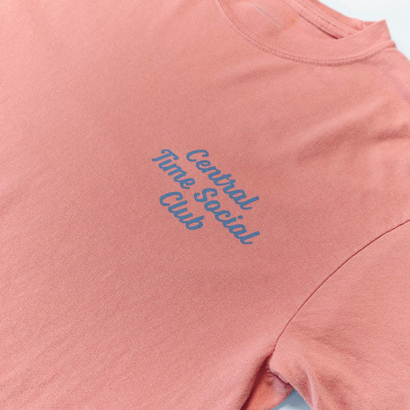 Central Time Social Club Heavyweight Short Sleeve Tee - Vintage Apricot - GILTEE