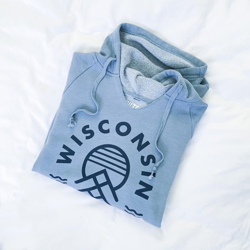 Limited Edition Wisconsin Native Women’s Hoodie - Blue - GILTEE