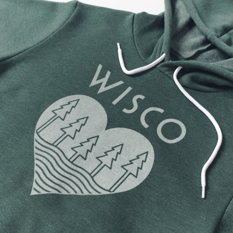 Wisco Roots Heather Forest Hoodie - GILTEE