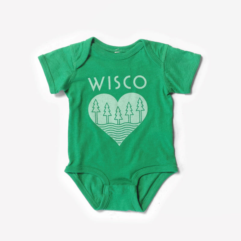 The Wisco Roots Green Onesie - GILTEE